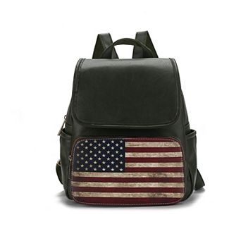 MKF Collection Regina Printed Flag Women’s Backpack By Mia K