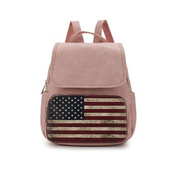 MKF Collection Regina Printed Flag Women’s Backpack By Mia K