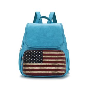 MKF Collection Regina Printed Flag Women’s Backpack By Mia K