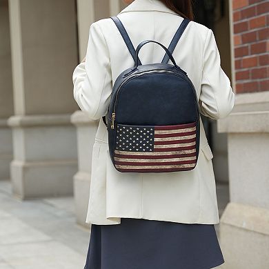 MKF Collection Briella Women’s Flag Backpack By Mia K