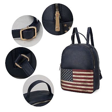 MKF Collection Briella Women’s Flag Backpack By Mia K