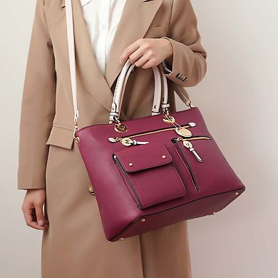 MKF Collection Julia Color-block Women’s Satchel Bag By Mia K