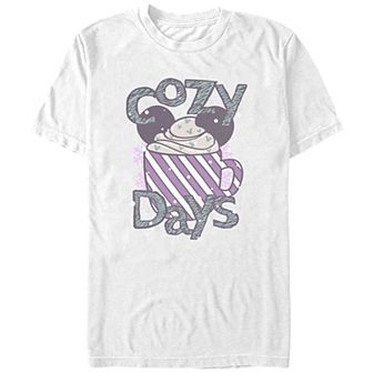 Disney's Mickey Mouse Cozy Days Hot Cocoa Juniors' Graphic Tee