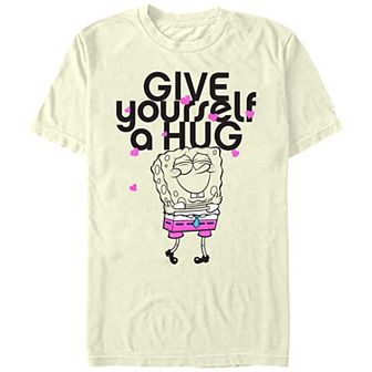 Juniors' SpongeBob Squarepants Give Yourself A Hug Boyfriend Graphic Tee