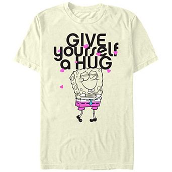 Juniors' SpongeBob Squarepants Give Yourself A Hug Boyfriend Graphic Tee