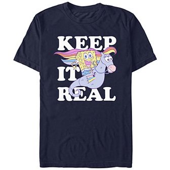 Juniors' SpongeBob Squarepants Keep It Real Boyfriend Graphic Tee
