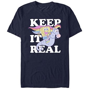 Juniors' SpongeBob Squarepants Keep It Real Boyfriend Graphic Tee
