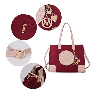 MKF Collection Louise Women's Tote and Wallet Set by Mia k- 2 PCS