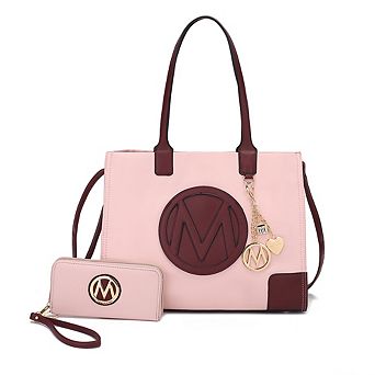 MKF Collection Louise Women's Tote and Wallet Set by Mia k- 2 pc