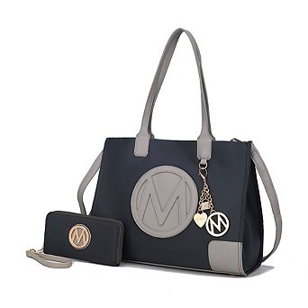 MKF Collection Louise Women's Tote and Wallet Set by Mia k- 2 pc
