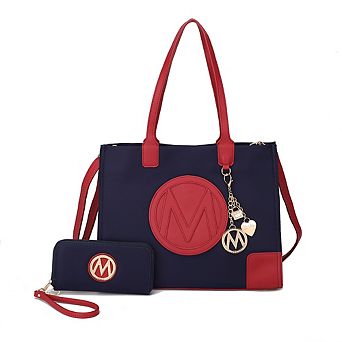 MKF Collection Louise Women's Tote and Wallet Set by Mia k- 2 pc
