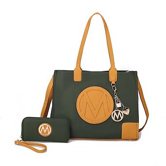 MKF Collection Louise Women's Tote and Wallet Set by Mia k- 2 pc