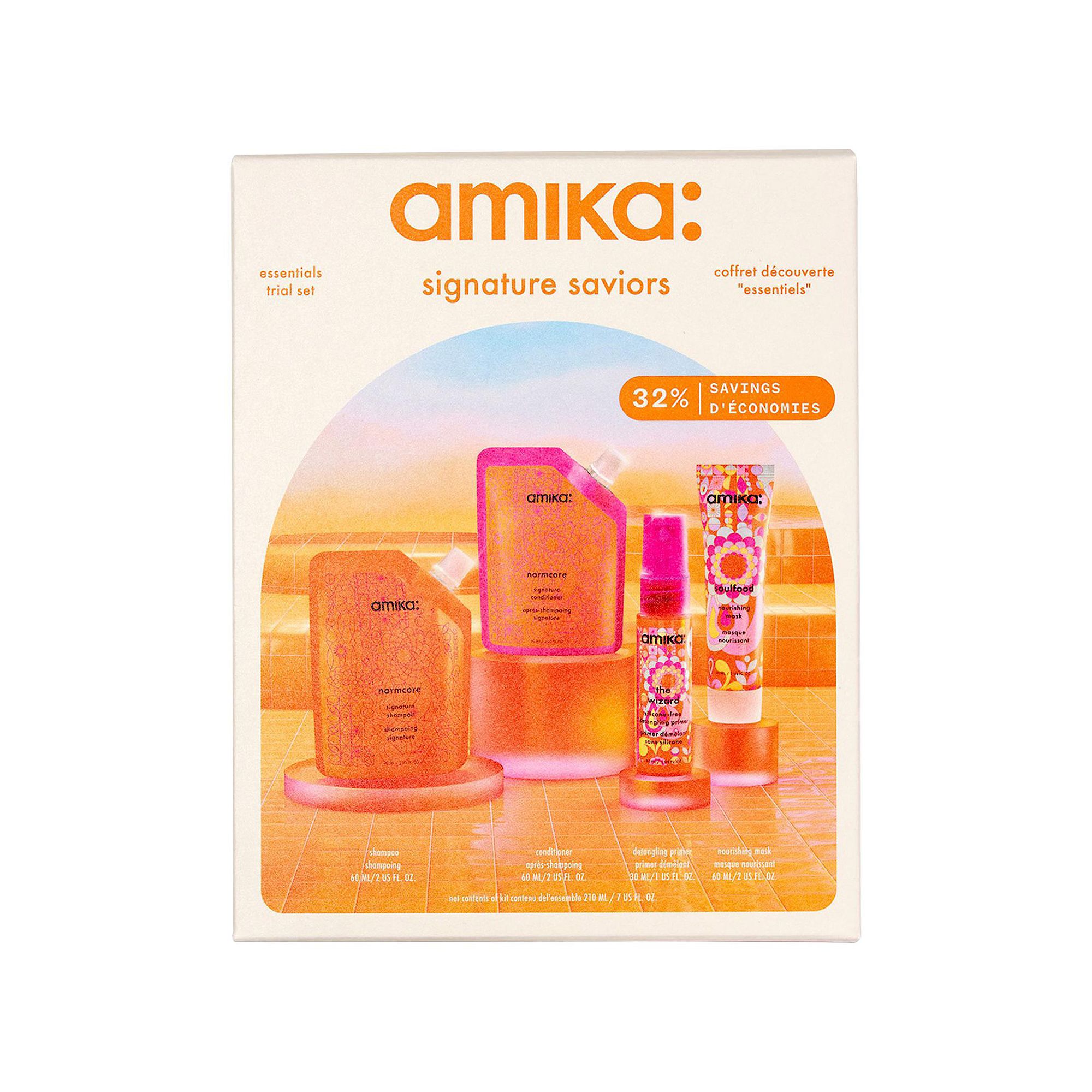 amika Signature Saviors Essentials Hair Trial Set, None