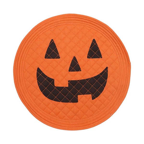 Celebrate Together™ Halloween Pumpkin Quilted Reversible Placemat