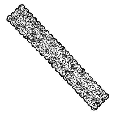 Celebrate Together™ Halloween Spiderweb Lace Table Runner