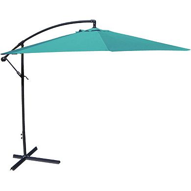 10-ft Offset Cantilever Patio Umbrella With Canopy