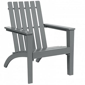 Indoor/outdoor Acacia Wood Adirondack Lounge Armchair