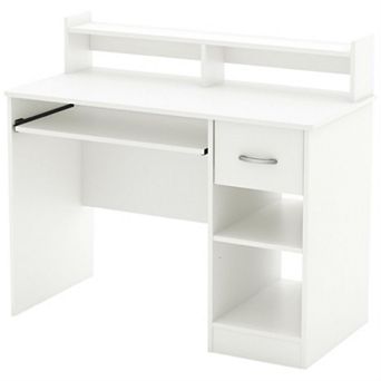 Contemporary Home Office Computer Desk With Wood Finish