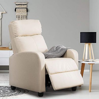High-density Faux Leather Push Back Recliner Chair