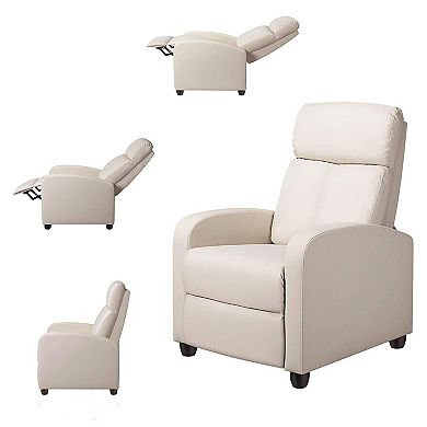 High-density Faux Leather Push Back Recliner Chair