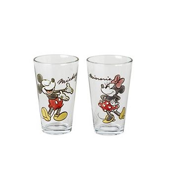 Disney's Mickey Mouse & Minnie Mouse 2 pc Glassware Set by The Big One®