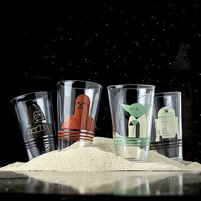 Disney's Star Wars Characters 4-pc. Glassware Set by The Big One