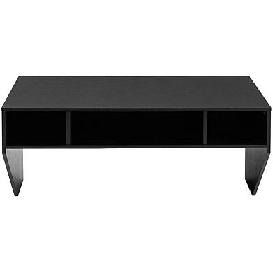 Contemporary Space Saver Floating Style Laptop Desk In Ebony
