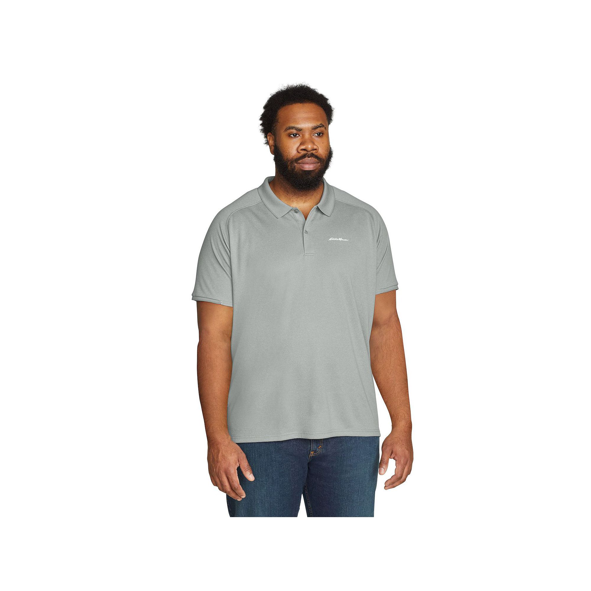 Big & Tall Eddie Bauer Resolution Pro 2.0 Polo Shirt, Mens, Size: 2XB, Gra