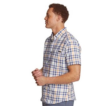 Big & Tall Eddie Bauer Pack It Tech Seersucker Button-Down Shirt