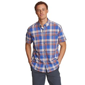 Big & Tall Eddie Bauer Pack It Tech Seersucker Button-Down Shirt