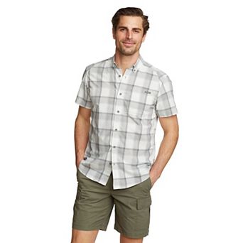Big & Tall Eddie Bauer Pack It Tech Seersucker Button-Down Shirt