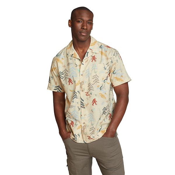 Big & Tall Eddie Bauer Short Sleeve Baja Shirt - Birch (3XL TALL)