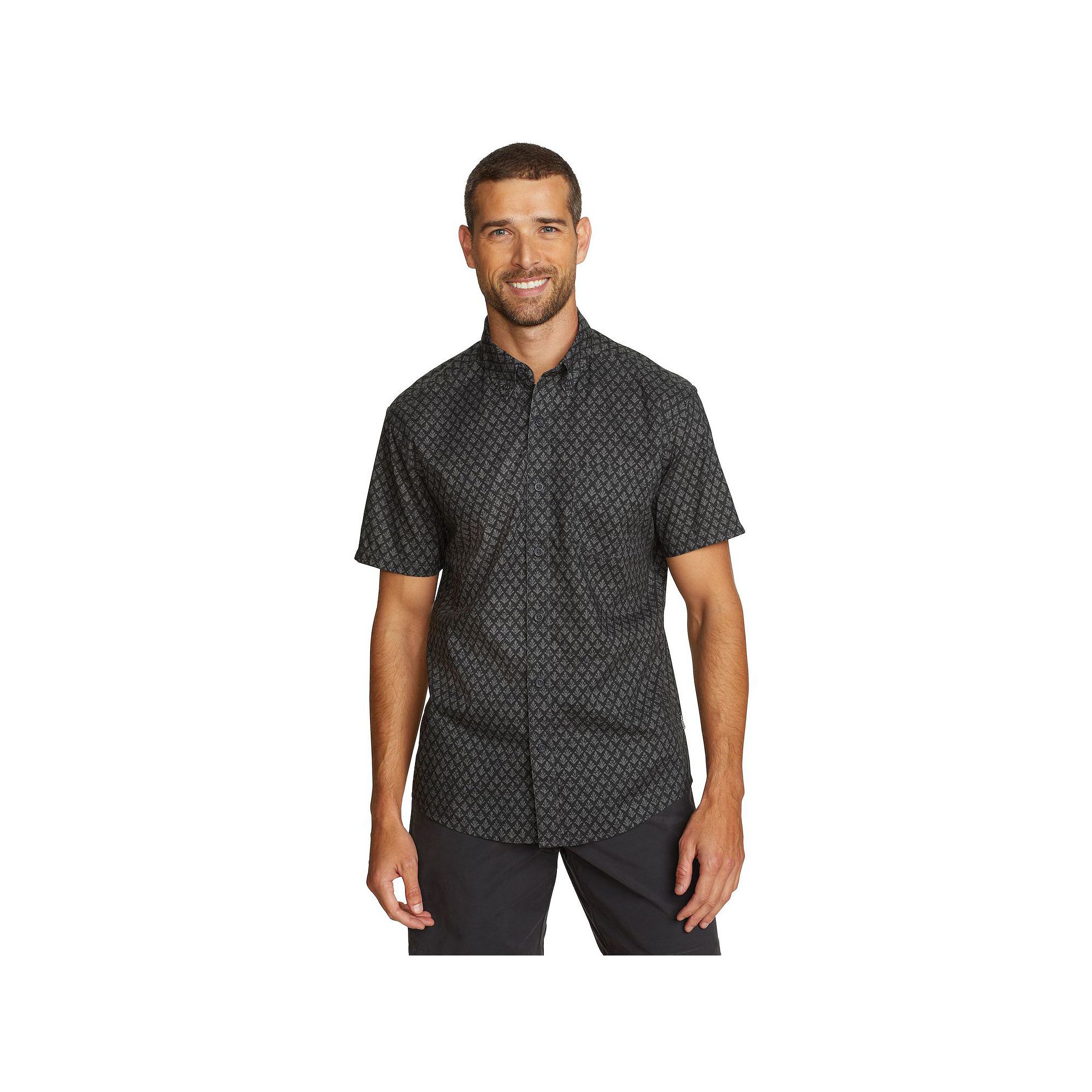 Big & Tall Eddie Bauer Short Sleeve Baja Shirt, Mens, Size: 2XB, Dark Gray
