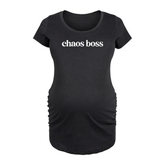 Maternity Chaos Boss Graphic Tee