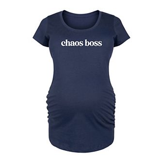Maternity Chaos Boss Graphic Tee