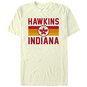 Juniors' Stranger Things Hawkins Indiana 1985 Boyfriend Graphic Tee