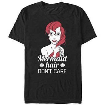 Disney's The Little Mermaid Hair Don't Care Juniors' Boyfriend Graphic Tee