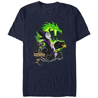 Disney's Sleeping Beauty Maleficent Poster Juniors' Boyfriend Graphic Tee