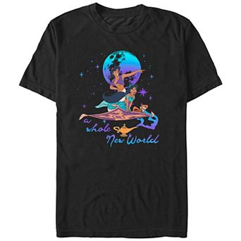 Disney's Aladdin A Whole New World Magic Carpet Flight Juniors' Boyfriend Graphic Tee