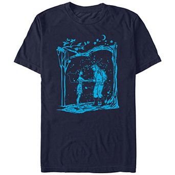 Disney's Pocahontas And John Smith Love At Night Juniors' Boyfriend Graphic Tee