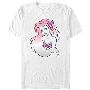 Disney's The Little Mermaid Ariel Gradient Hair Juniors' Boyfriend Graphic Tee