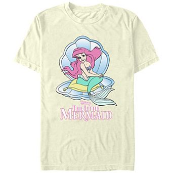 Disney's The Little Mermaid Ariel In A Shell Juniors' Boyfriend Graphic Tee