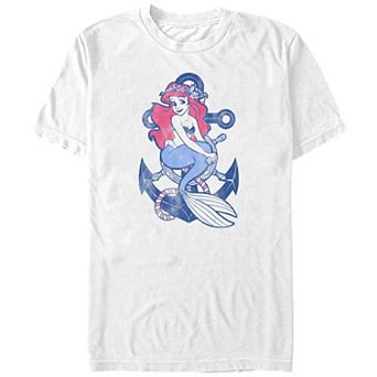 Disney's The Little Mermaid Nautic Ariel Juniors' Boyfriend Graphic Tee