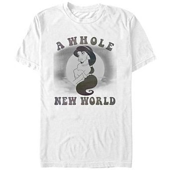 Disney's Aladdin Jasmine A Whole New World Juniors' Boyfriend Graphic Tee