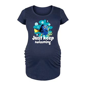 Disney / Pixar's Finding Nemo Maternity Just Keep Swimming Graphic Tee