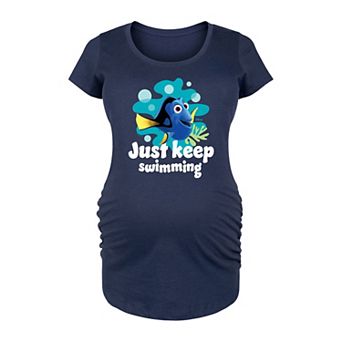 Disney / Pixar's Finding Nemo Maternity Just Keep Swimming Graphic Tee