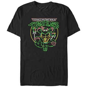 Juniors' Teenage Mutant Ninja Turtles Raphael Neon Lights Juniors' Boyfriend Graphic Tee