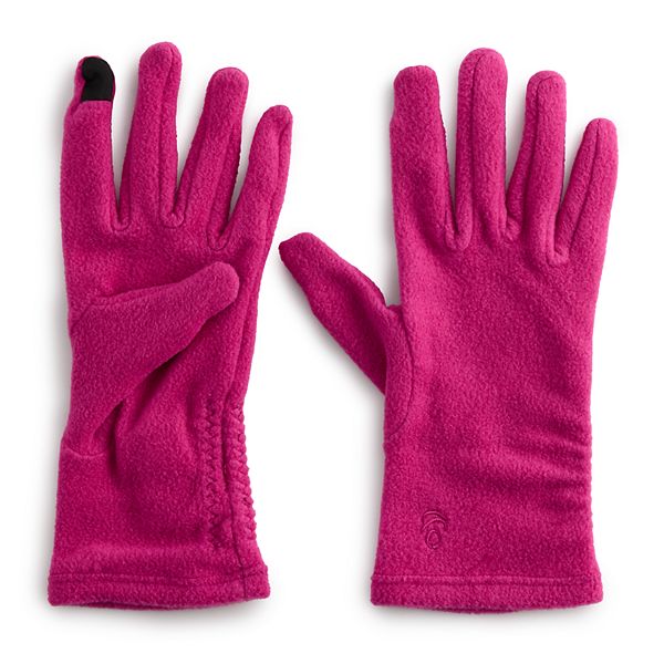 Women's Cuddl Duds&reg; Feather Knit Gloves - Fuchsia