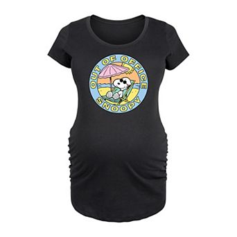 Maternity Peanuts Snoopy Out Of Office Graphic Tee