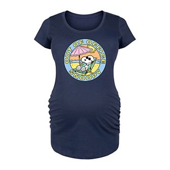 Maternity Peanuts Snoopy Out Of Office Graphic Tee